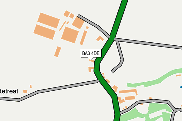 BA3 4DE map - OS OpenMap – Local (Ordnance Survey)