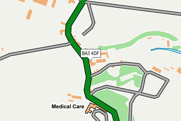 BA3 4DF map - OS OpenMap – Local (Ordnance Survey)