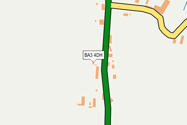 BA3 4DH map - OS OpenMap – Local (Ordnance Survey)