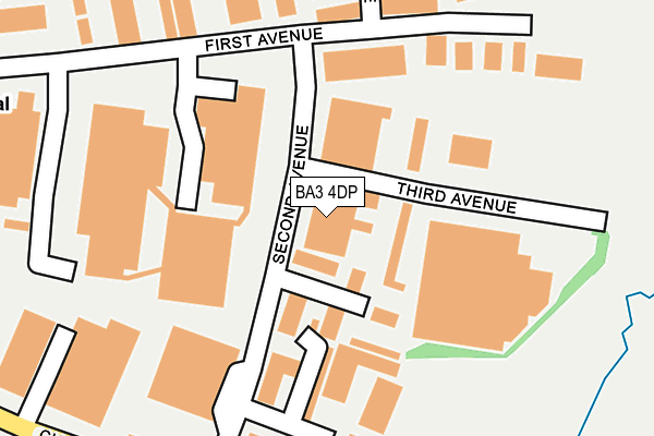 BA3 4DP map - OS OpenMap – Local (Ordnance Survey)