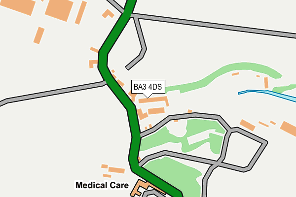 BA3 4DS map - OS OpenMap – Local (Ordnance Survey)