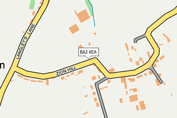 BA3 4EA map - OS OpenMap – Local (Ordnance Survey)