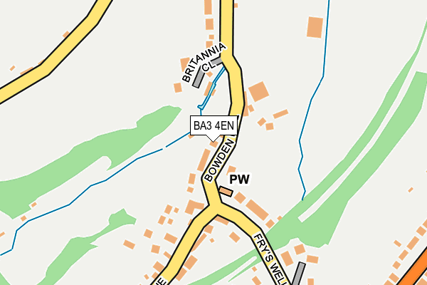 BA3 4EN map - OS OpenMap – Local (Ordnance Survey)