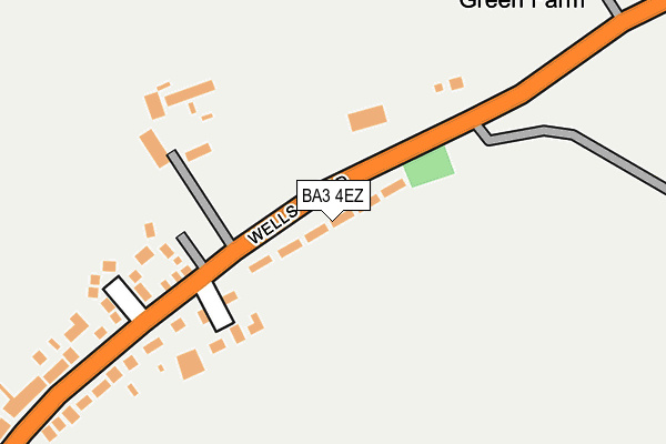 BA3 4EZ map - OS OpenMap – Local (Ordnance Survey)