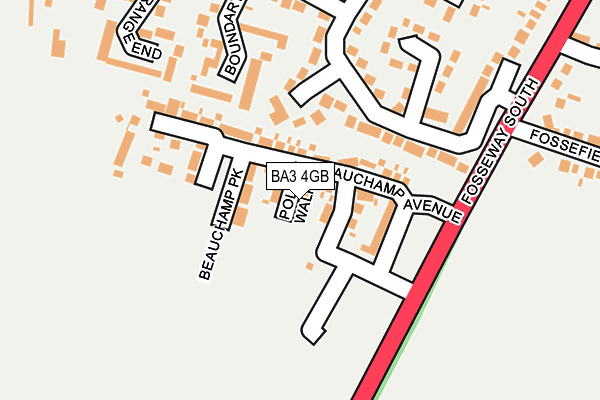 BA3 4GB map - OS OpenMap – Local (Ordnance Survey)