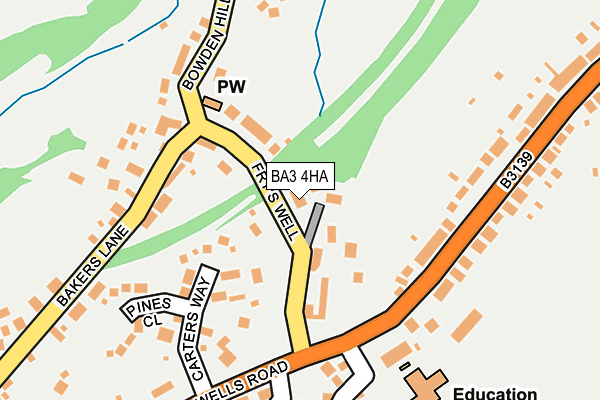 BA3 4HA map - OS OpenMap – Local (Ordnance Survey)