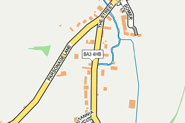 BA3 4HB map - OS OpenMap – Local (Ordnance Survey)