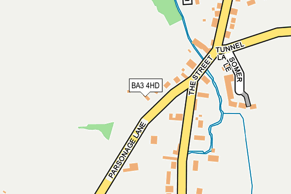 BA3 4HD map - OS OpenMap – Local (Ordnance Survey)