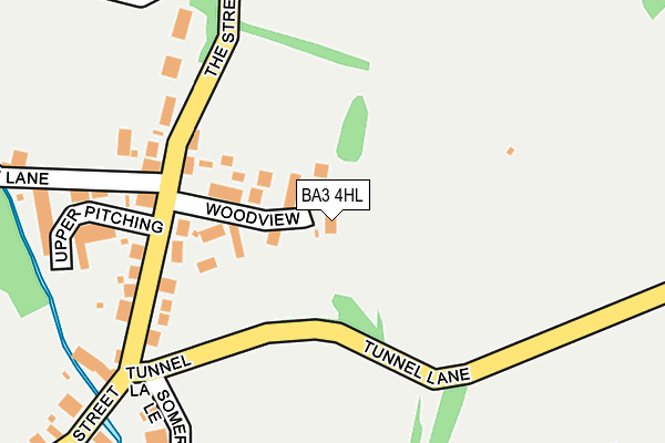 BA3 4HL map - OS OpenMap – Local (Ordnance Survey)