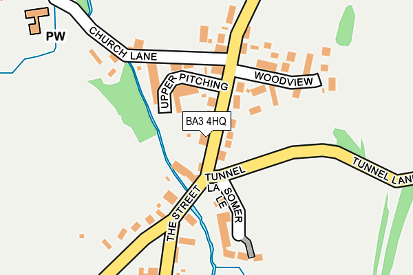 BA3 4HQ map - OS OpenMap – Local (Ordnance Survey)