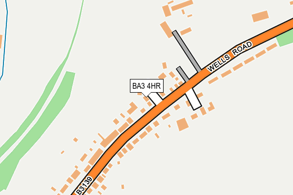 BA3 4HR map - OS OpenMap – Local (Ordnance Survey)