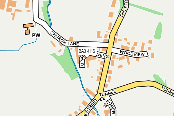 BA3 4HS map - OS OpenMap – Local (Ordnance Survey)