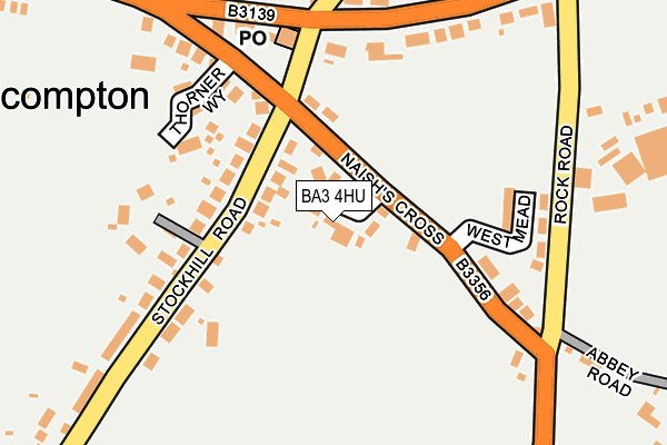 BA3 4HU map - OS OpenMap – Local (Ordnance Survey)