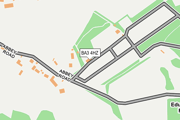 BA3 4HZ map - OS OpenMap – Local (Ordnance Survey)