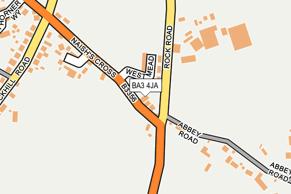 BA3 4JA map - OS OpenMap – Local (Ordnance Survey)