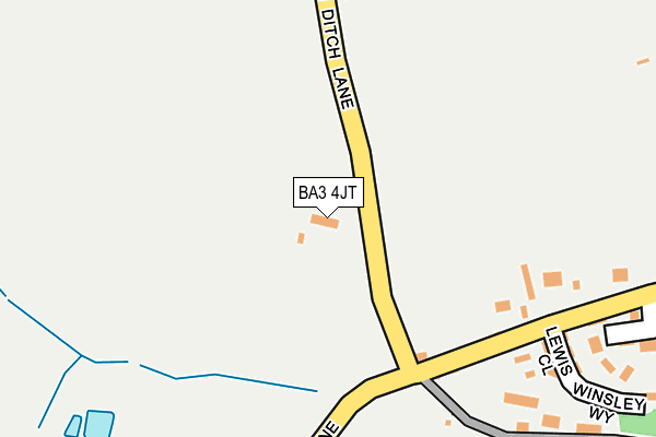 BA3 4JT map - OS OpenMap – Local (Ordnance Survey)