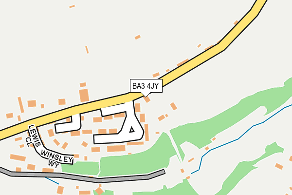 BA3 4JY map - OS OpenMap – Local (Ordnance Survey)