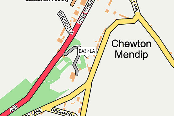 BA3 4LA map - OS OpenMap – Local (Ordnance Survey)