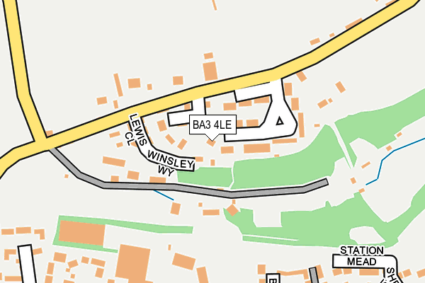 BA3 4LE map - OS OpenMap – Local (Ordnance Survey)