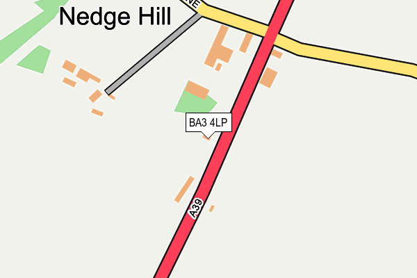 BA3 4LP map - OS OpenMap – Local (Ordnance Survey)