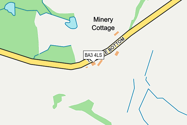 BA3 4LS map - OS OpenMap – Local (Ordnance Survey)