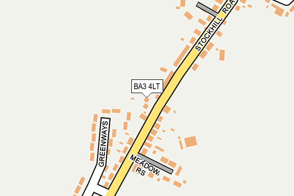 BA3 4LT map - OS OpenMap – Local (Ordnance Survey)