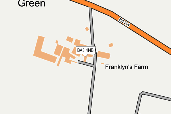 BA3 4NB map - OS OpenMap – Local (Ordnance Survey)