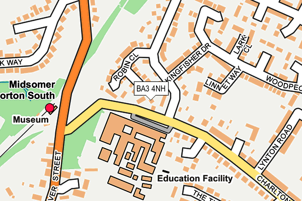 BA3 4NH map - OS OpenMap – Local (Ordnance Survey)