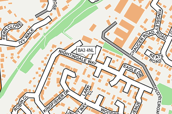 BA3 4NL map - OS OpenMap – Local (Ordnance Survey)