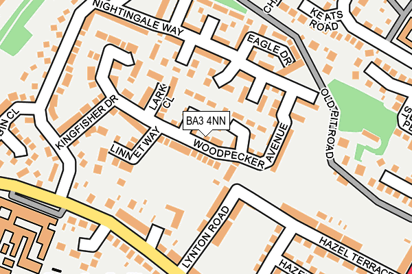 BA3 4NN map - OS OpenMap – Local (Ordnance Survey)