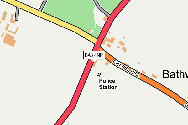 BA3 4NP map - OS OpenMap – Local (Ordnance Survey)