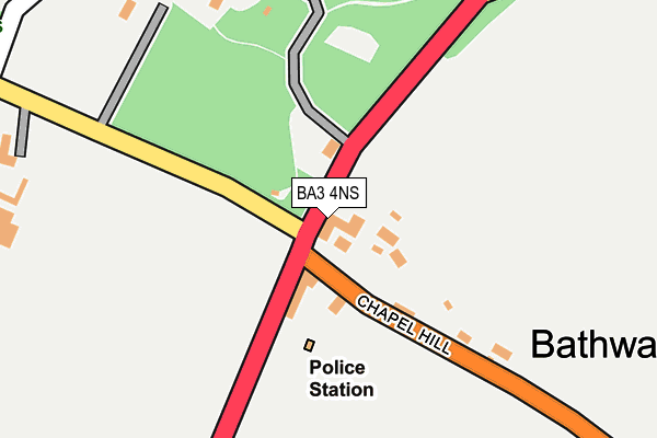 BA3 4NS map - OS OpenMap – Local (Ordnance Survey)