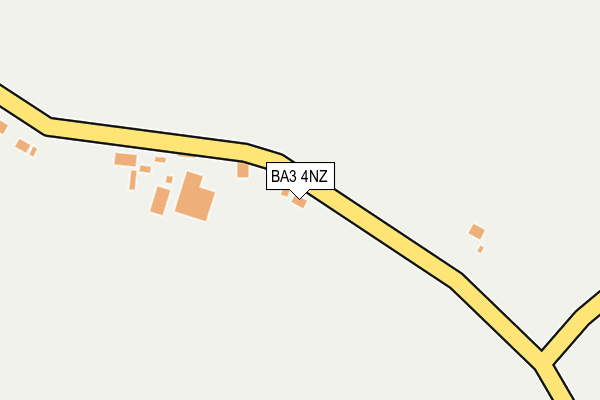 BA3 4NZ map - OS OpenMap – Local (Ordnance Survey)