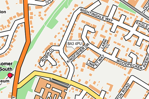 BA3 4PU map - OS OpenMap – Local (Ordnance Survey)