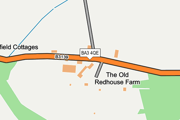 BA3 4QE map - OS OpenMap – Local (Ordnance Survey)