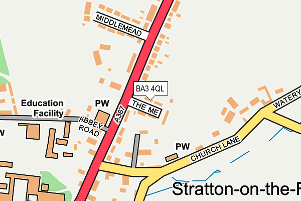 BA3 4QL map - OS OpenMap – Local (Ordnance Survey)