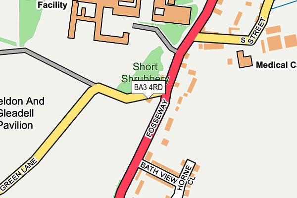 BA3 4RD map - OS OpenMap – Local (Ordnance Survey)