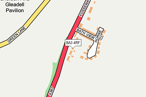BA3 4RF map - OS OpenMap – Local (Ordnance Survey)