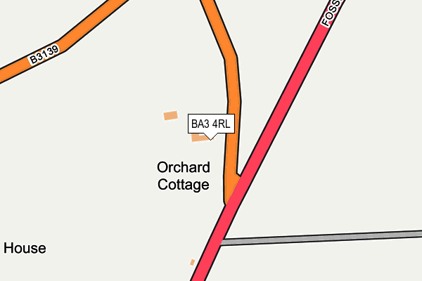 BA3 4RL map - OS OpenMap – Local (Ordnance Survey)