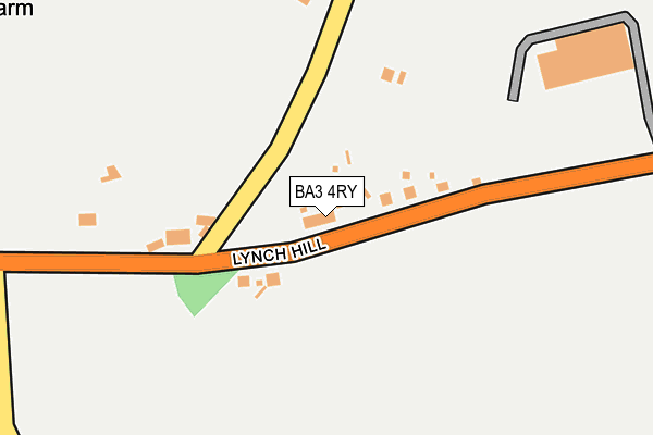 BA3 4RY map - OS OpenMap – Local (Ordnance Survey)