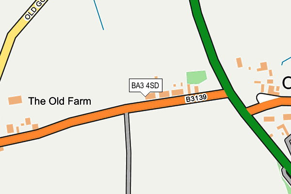 BA3 4SD map - OS OpenMap – Local (Ordnance Survey)