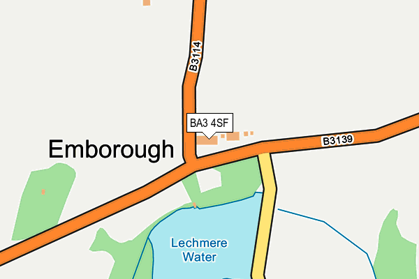 BA3 4SF map - OS OpenMap – Local (Ordnance Survey)