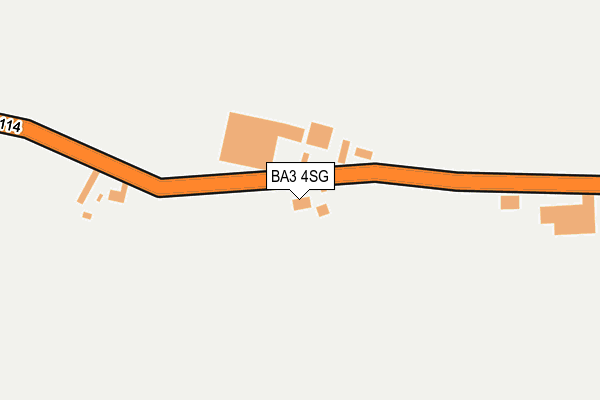 BA3 4SG map - OS OpenMap – Local (Ordnance Survey)