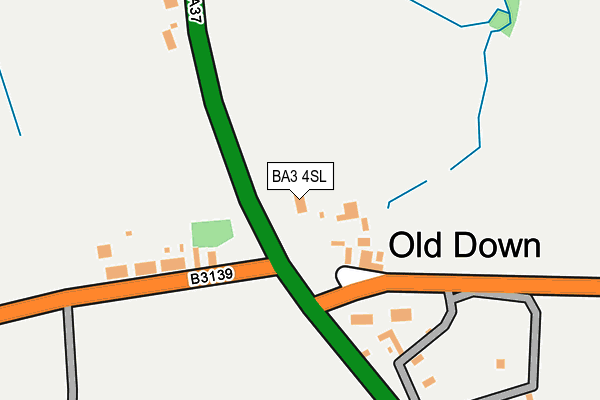 BA3 4SL map - OS OpenMap – Local (Ordnance Survey)