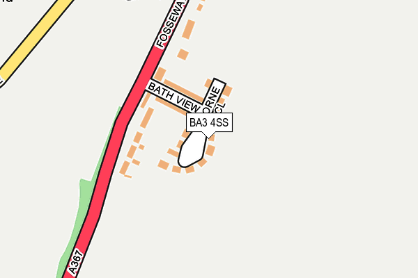 BA3 4SS map - OS OpenMap – Local (Ordnance Survey)