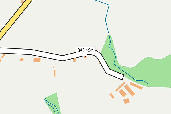 BA3 4SY map - OS OpenMap – Local (Ordnance Survey)