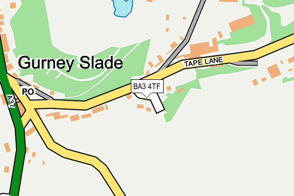 BA3 4TF map - OS OpenMap – Local (Ordnance Survey)