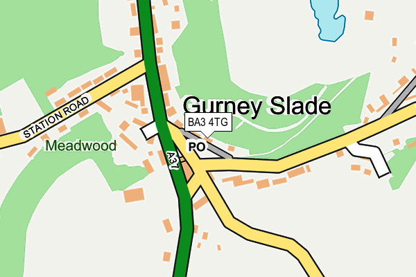 BA3 4TG map - OS OpenMap – Local (Ordnance Survey)