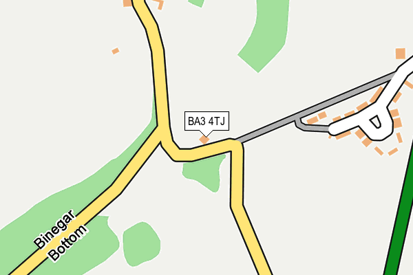 BA3 4TJ map - OS OpenMap – Local (Ordnance Survey)
