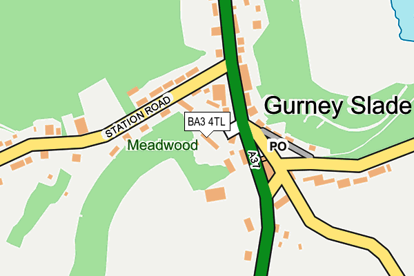 BA3 4TL map - OS OpenMap – Local (Ordnance Survey)